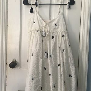 Zara white flowy dress